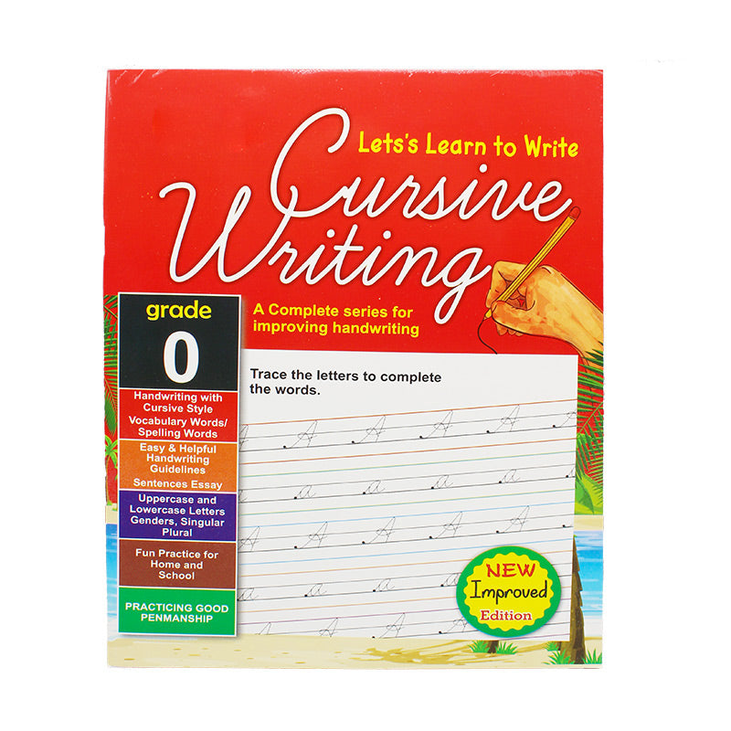 Let’s Learn to Write Cursive writing Books (Grade 0-5)