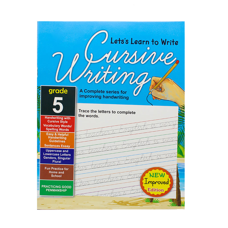 Let’s Learn to Write Cursive writing Books (Grade 0-5)