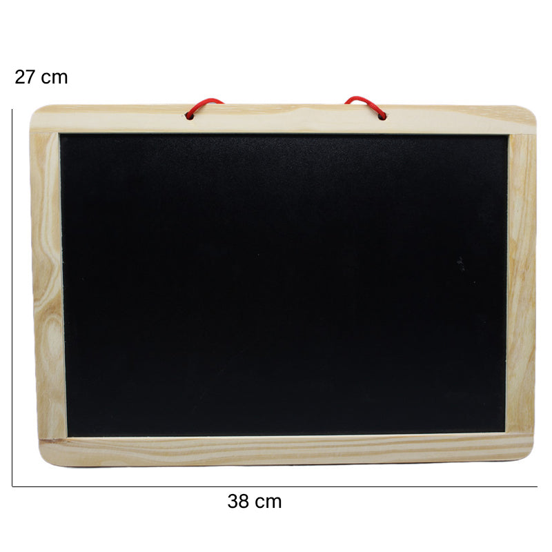 Wooden Black & White Board Large - Magnetic Alphabets & Numbers