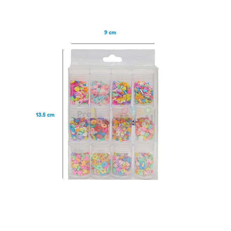 12 Pcs Sprinkles Nail Art Slices Fashion 0521 Set of 2