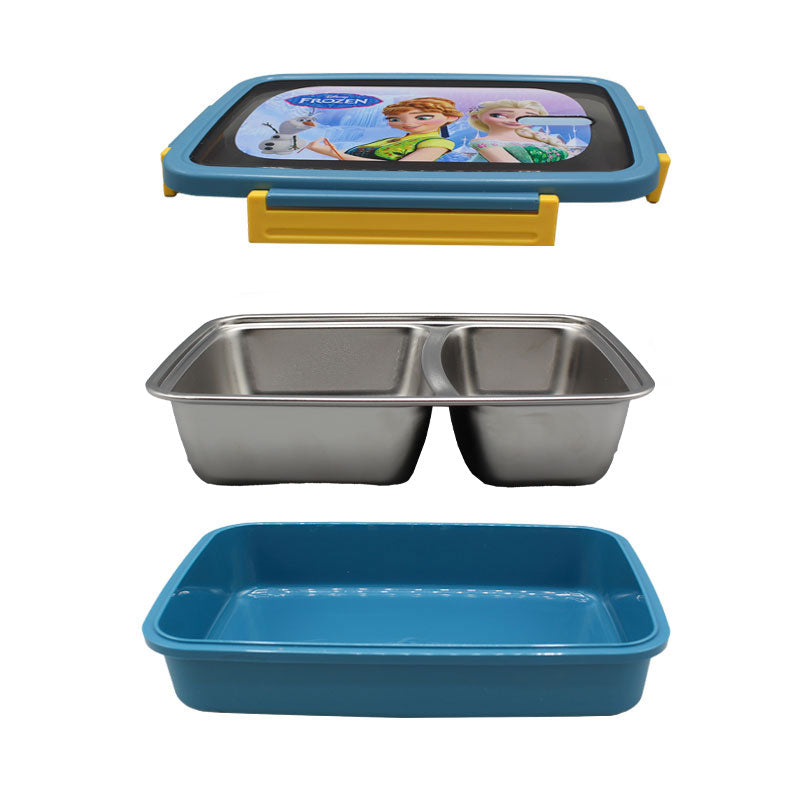 2 Compartments Stainless Steel Lunch Box