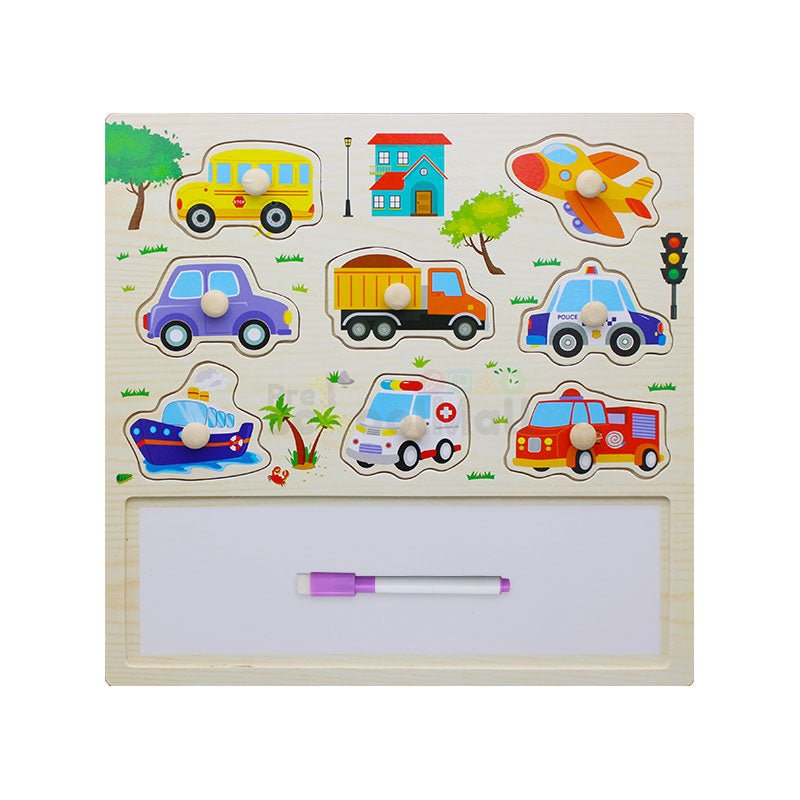 2 in 1 Writing & Peg Puzzle Board (1862) - Preschool mall - Preschool Supplies & Educational Toys