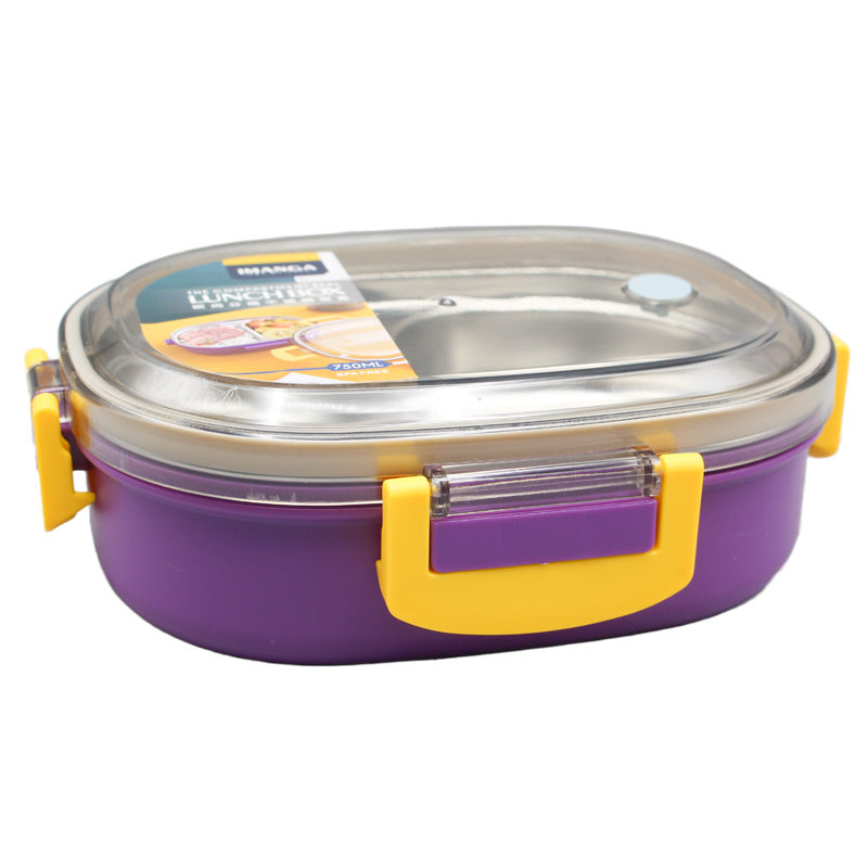 2 Compartments Stainless Steel Lunch Box 937