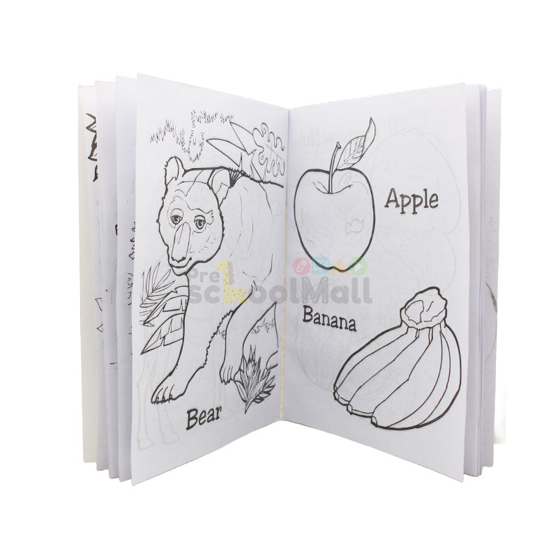 3 in 1 My First Coloring Book Animals, Fruits & Vegetables