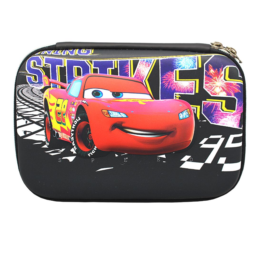 3D Cars Embossed Pouch/Geometry Box