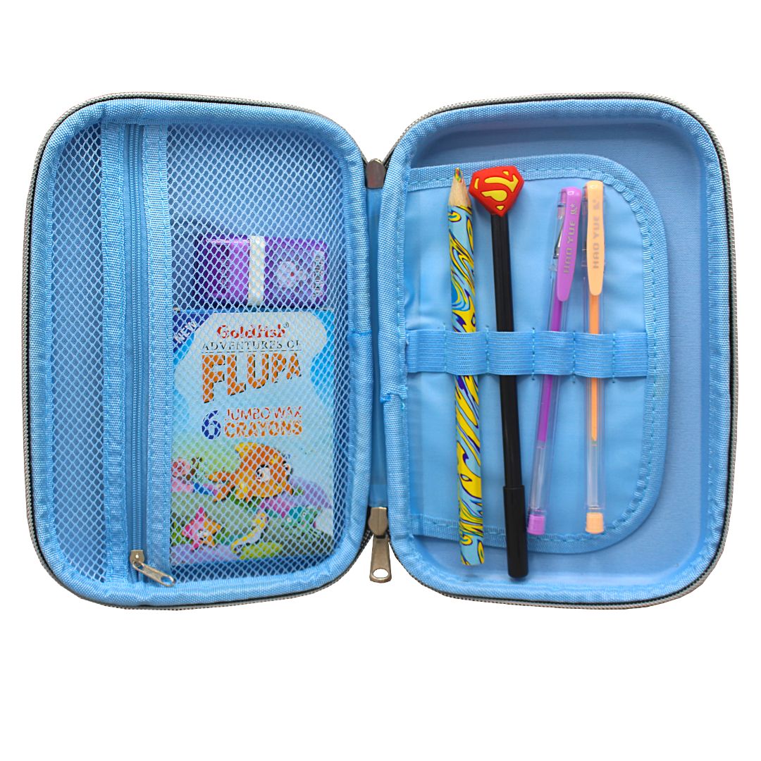 3D Cars Embossed Pouch/Geometry Box