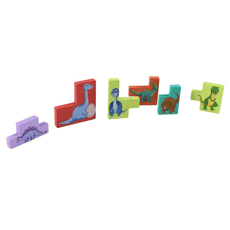 3D Wooden Jigsaw Puzzle Board for Curious Toddlers 1972 - Preschool mall - Preschool Supplies & Educational Toys