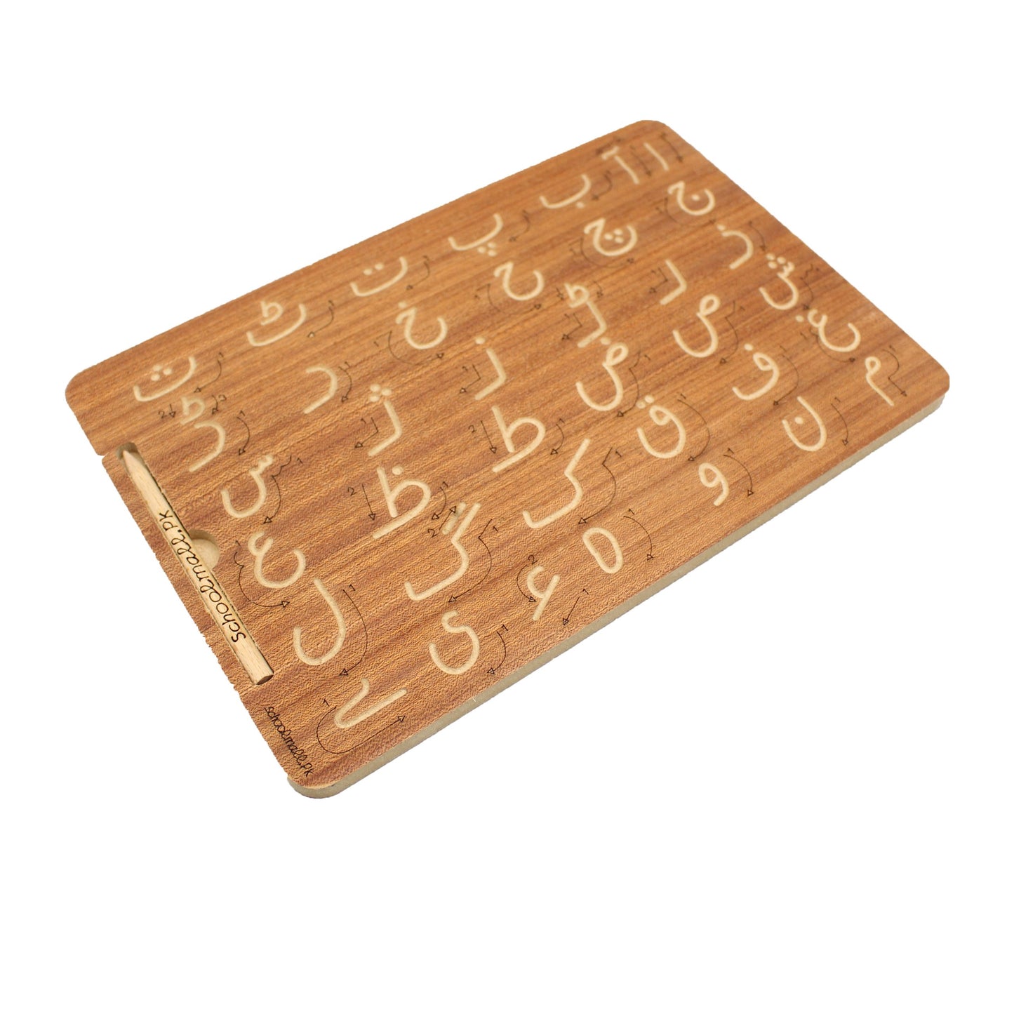 Urdu Haroof e Tahaji Practice Wooden Board