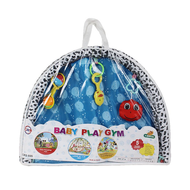 Baby Play Gym Mat with Hanging Rattles - Preschool mall - Preschool Supplies & Educational Toys