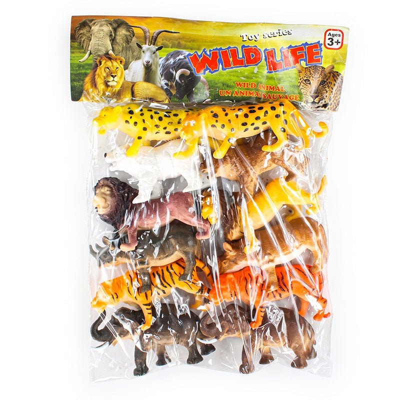 12 Pcs Wild Animal Large Figures For Kids - Preschool mall - Preschool Supplies & Educational Toys