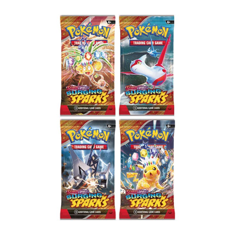 Surging Sparks 50 Trading Card Game Pokemon (Pack of 5) - Preschool mall - Preschool Supplies & Educational Toys