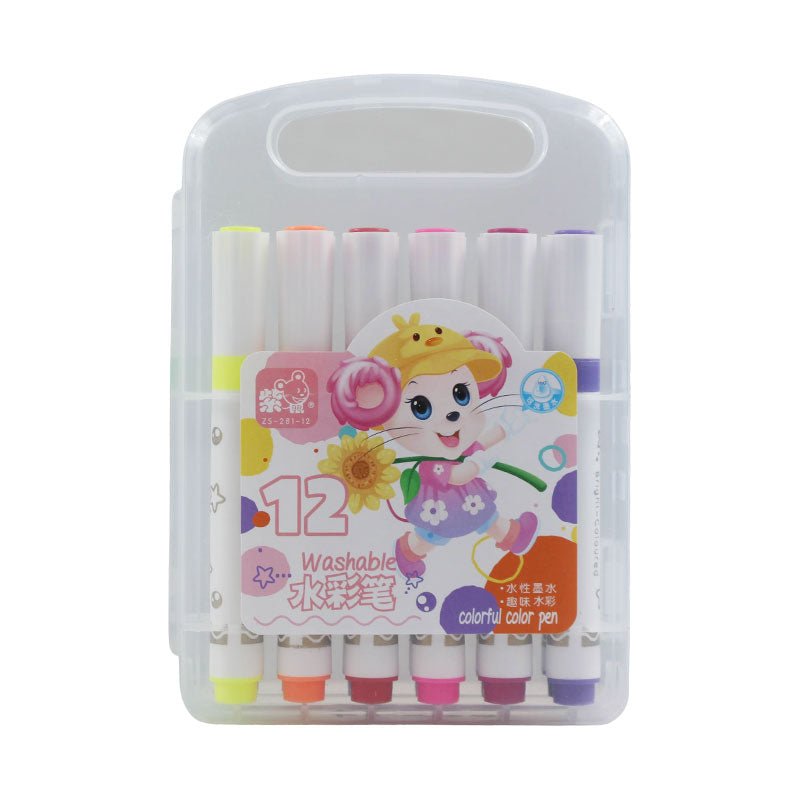 Bright - Coloured Washable Marker 12 Pcs 2079 - Preschool mall - Preschool Supplies & Educational Toys
