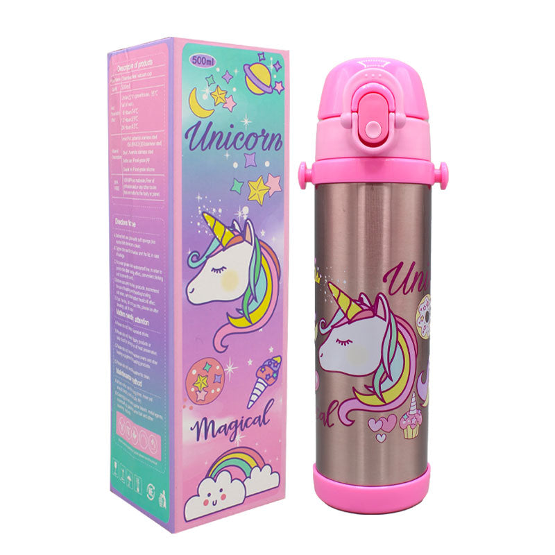 Stainless Steel Water Bottle 500ml for Girls