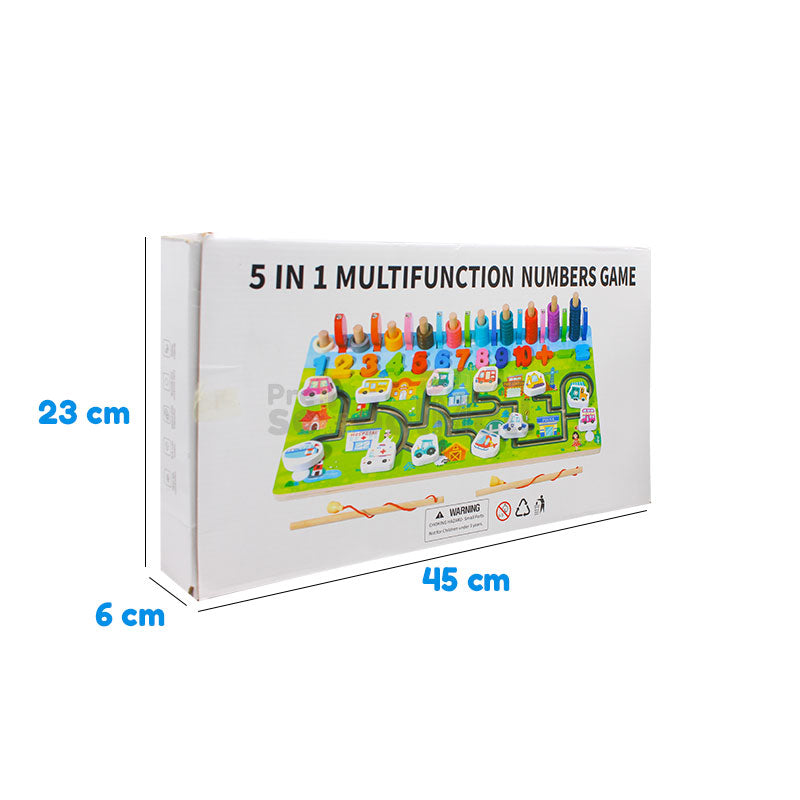 5 in 1 Multifunction Number Game Board