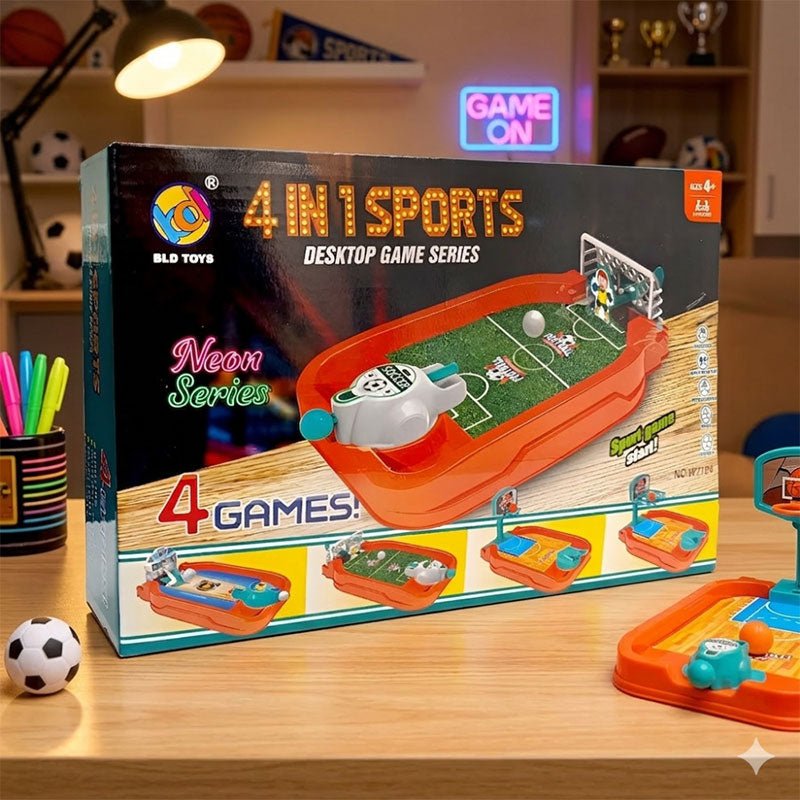 4 - in - 1 Kids Sports Mini Tabletop Game Set - Preschool mall - Preschool Supplies & Educational Toys