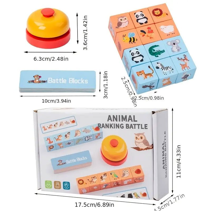 Animal Ranking Battle Blocks Puzzle Game - Preschool mall - Preschool Supplies & Educational Toys