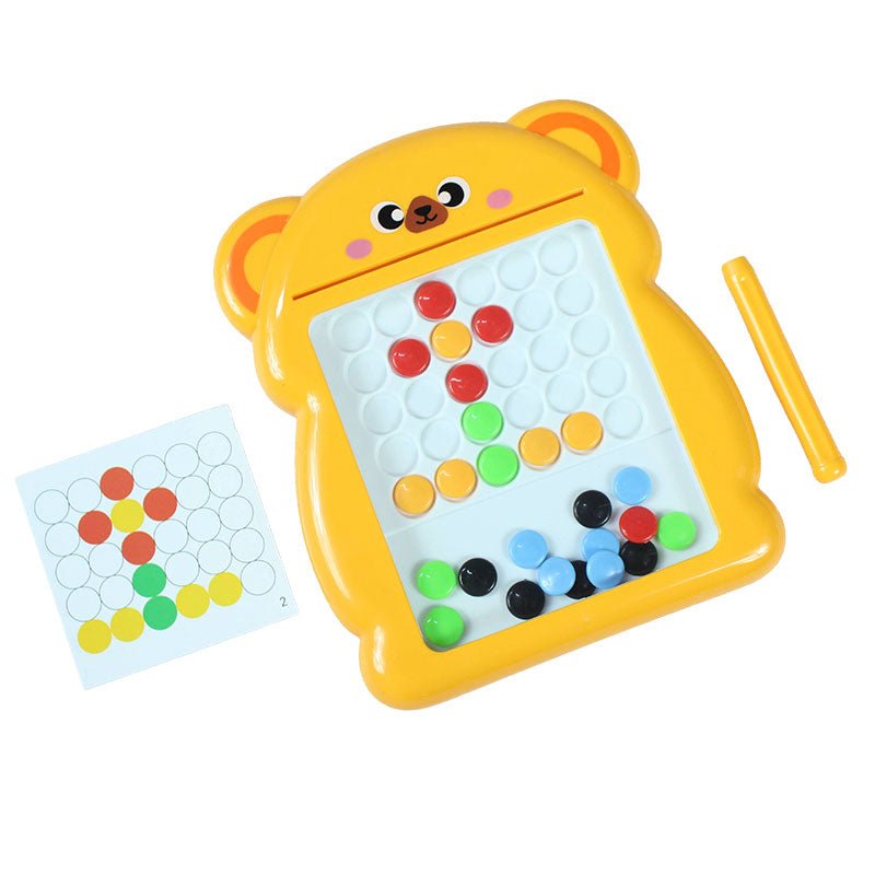 Cute Cartoon Magnetic Drawing Puzzle Board with Cards - Preschool mall - Preschool Supplies & Educational Toys