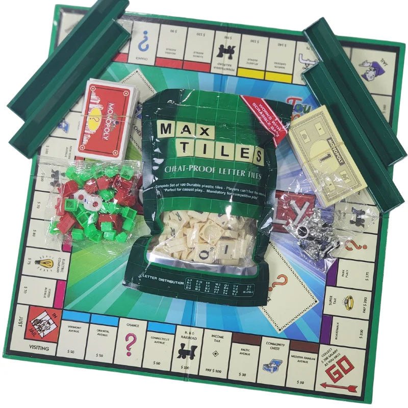 2 In 1 Scrabble And Monopoly Game - Preschool mall - Preschool Supplies & Educational Toys