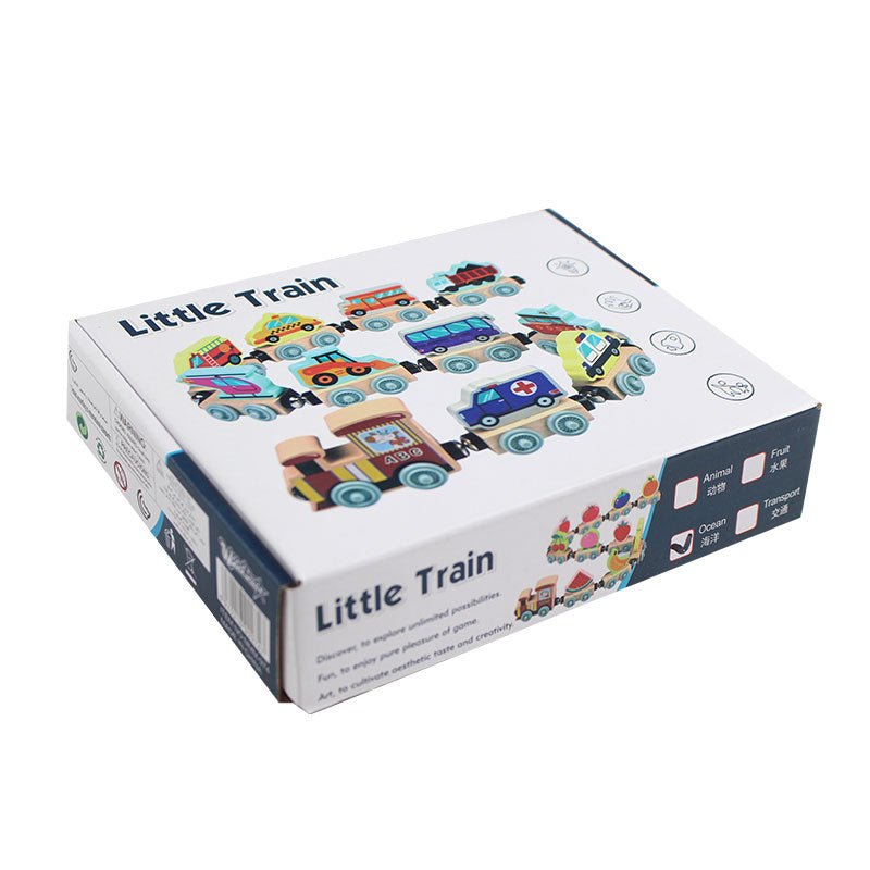 Wooden Magnetic Sea Animals Little Train 11 Pcs 1860 - Preschool mall - Preschool Supplies & Educational Toys