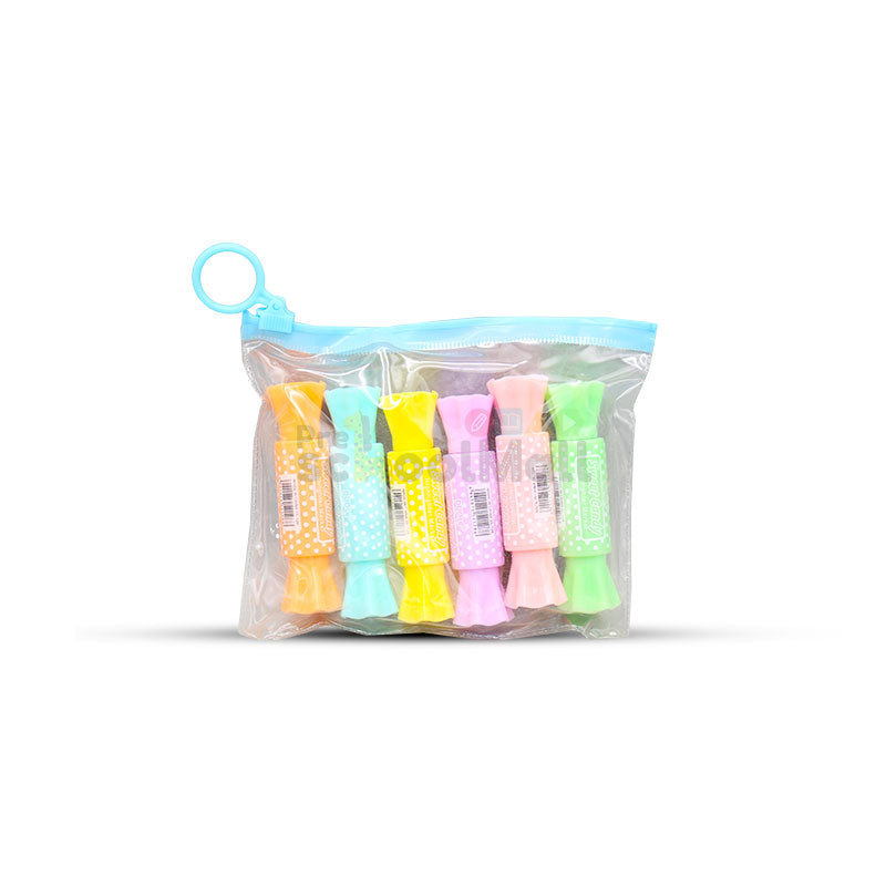 6 Pcs Sweet Candy Highlighter Set