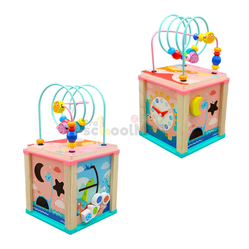 6 in 1 Four Side wire Binding Bead Toy 1563