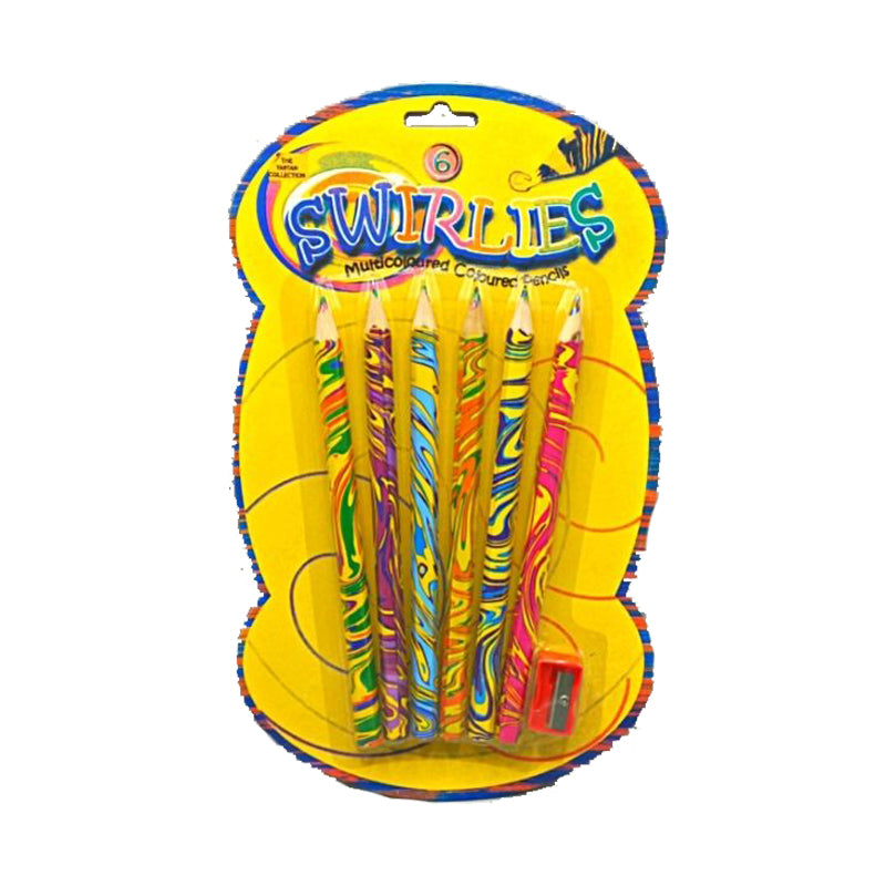 Multicolored Pencils 6 in 1 Pack