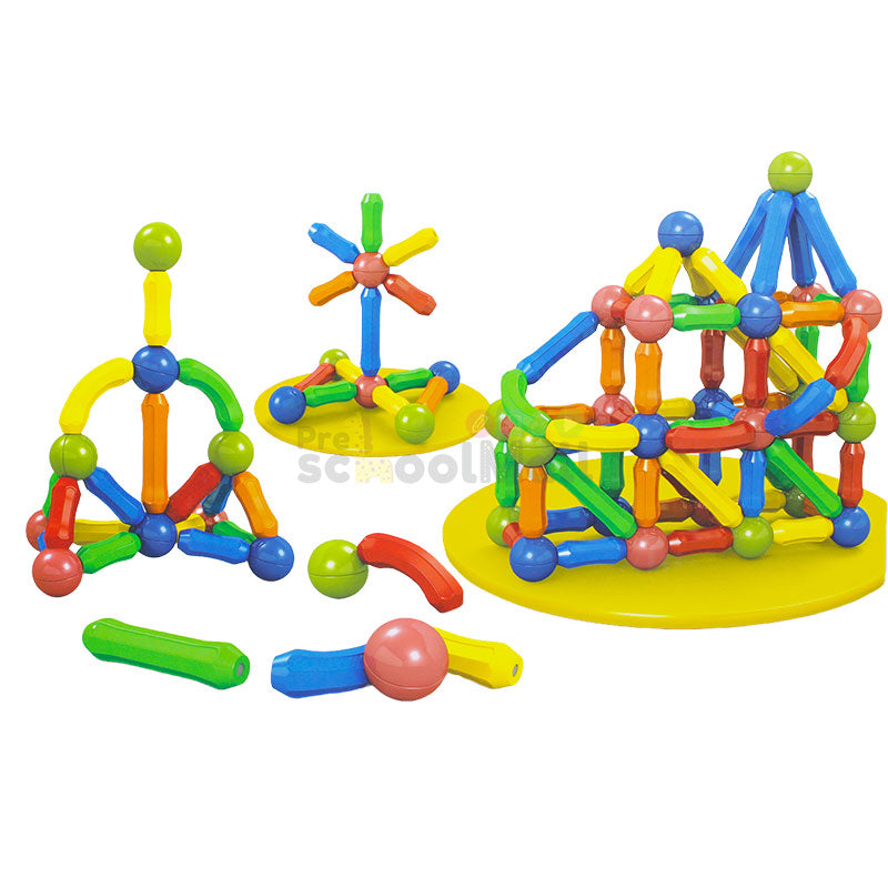 64 Pcs Magnetic Building Blocks