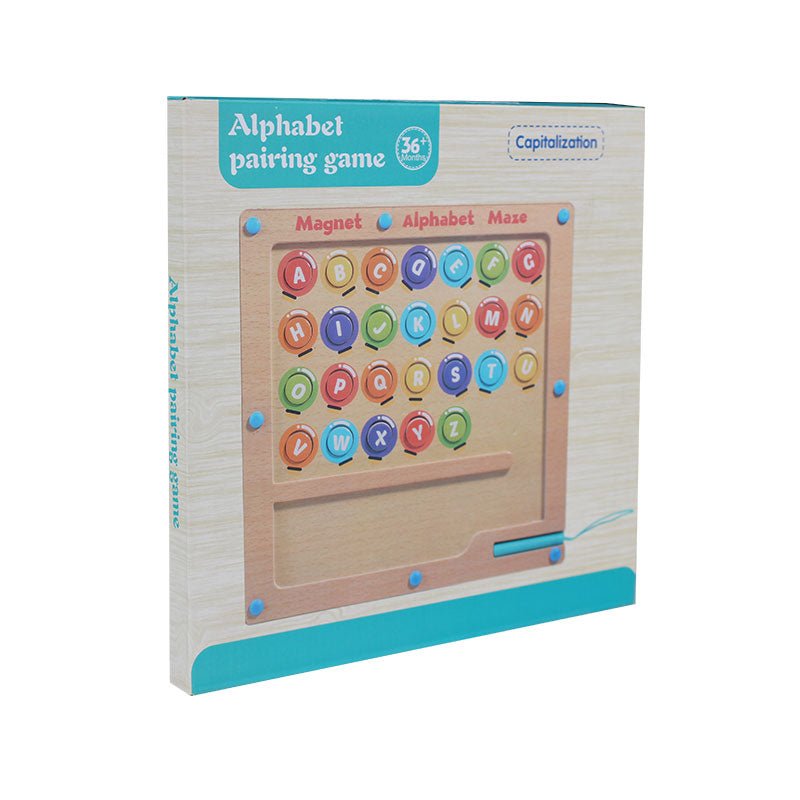 Magnetic Alphabets Pairing Maze Game Wooden - Preschool mall - Preschool Supplies & Educational Toys