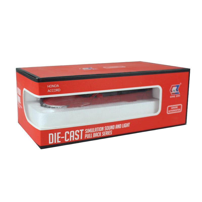 DIE-CAST Simulation Sound and Light Pull Back Car (Accord) - Preschool mall - Preschool Supplies & Educational Toys