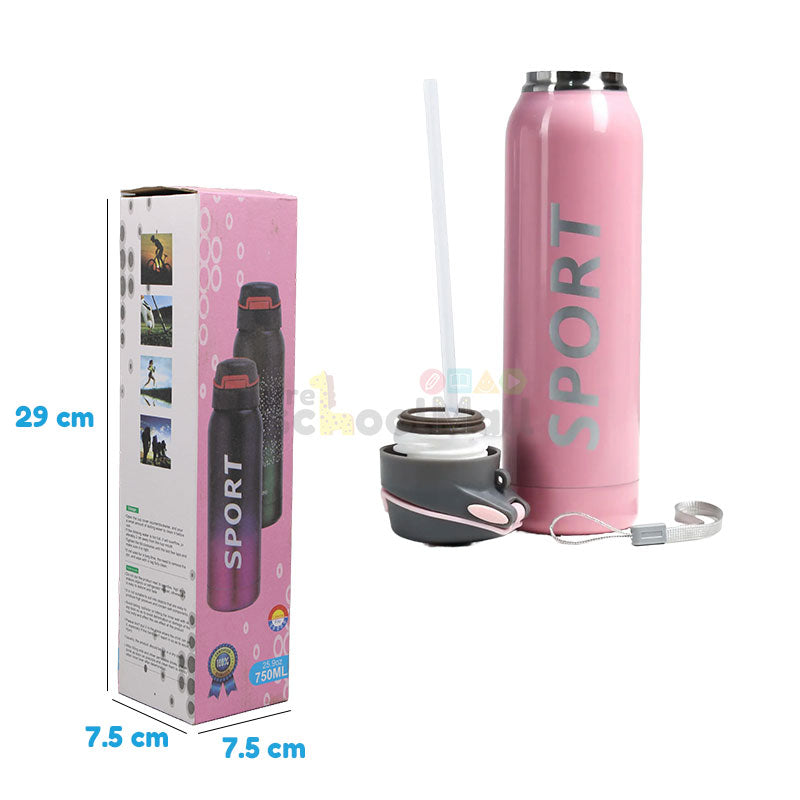 750 ml Pink Sport Hot & Cold Bottle