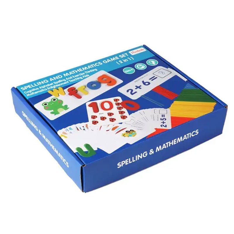 Spelling and Mathematics Game Set 2 in 1 - Preschool mall - Preschool Supplies & Educational Toys