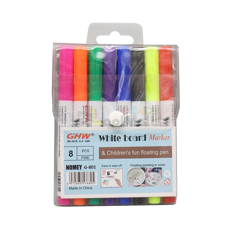 8 Pcs Multi - colour White Board Marker - Preschool mall - Preschool Supplies & Educational Toys