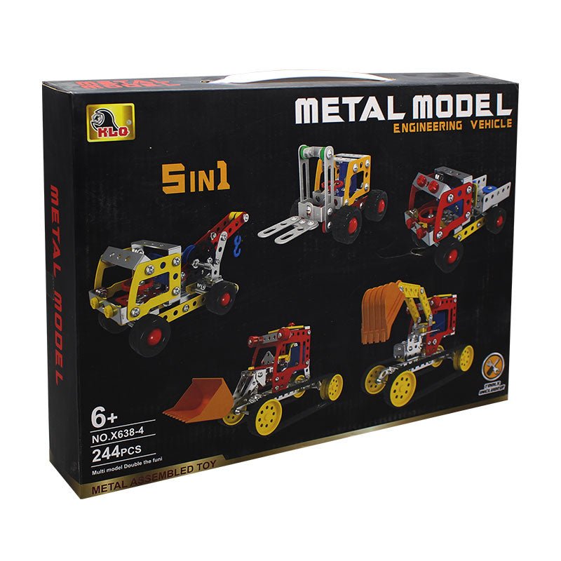 STEM Metal Assembled Toy Engineering Vehicle 5 in 1 - Preschool mall - Preschool Supplies & Educational Toys