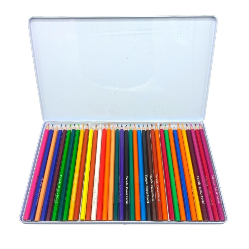 Vneeds 36 Color Pencils Steel Box
