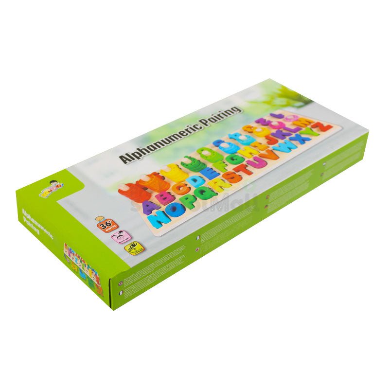 Alphanumeric Pairing Wooden Puzzle Board 1857 - Preschool mall - Preschool Supplies & Educational Toys