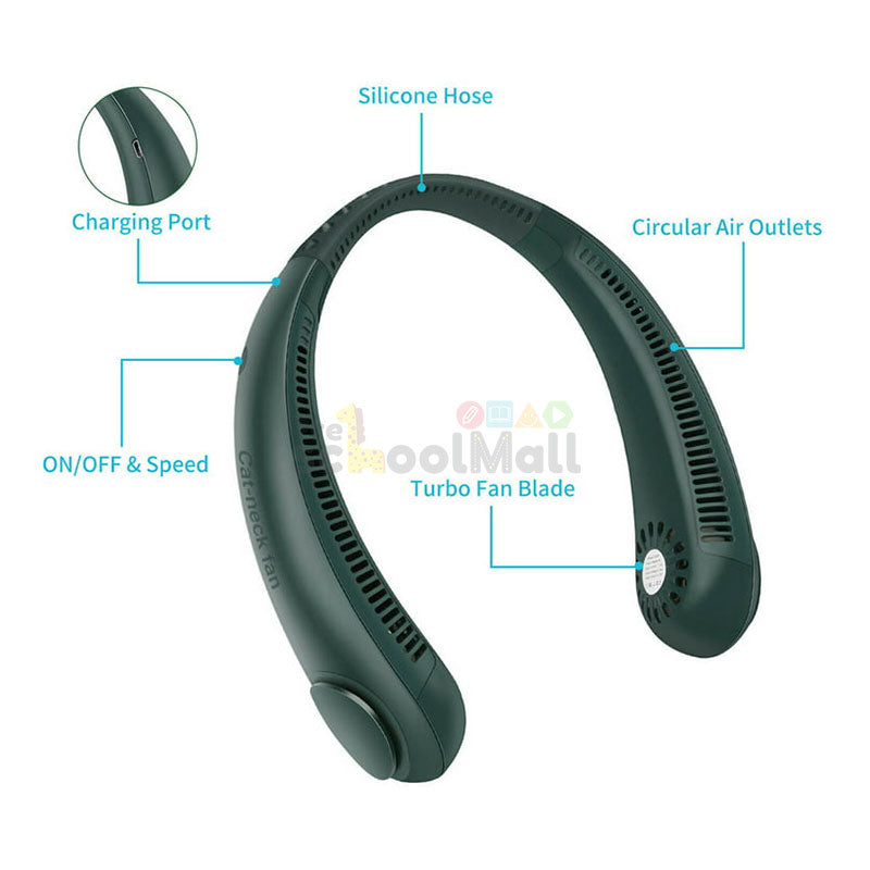 Rechargeable Hanging Neck Fan