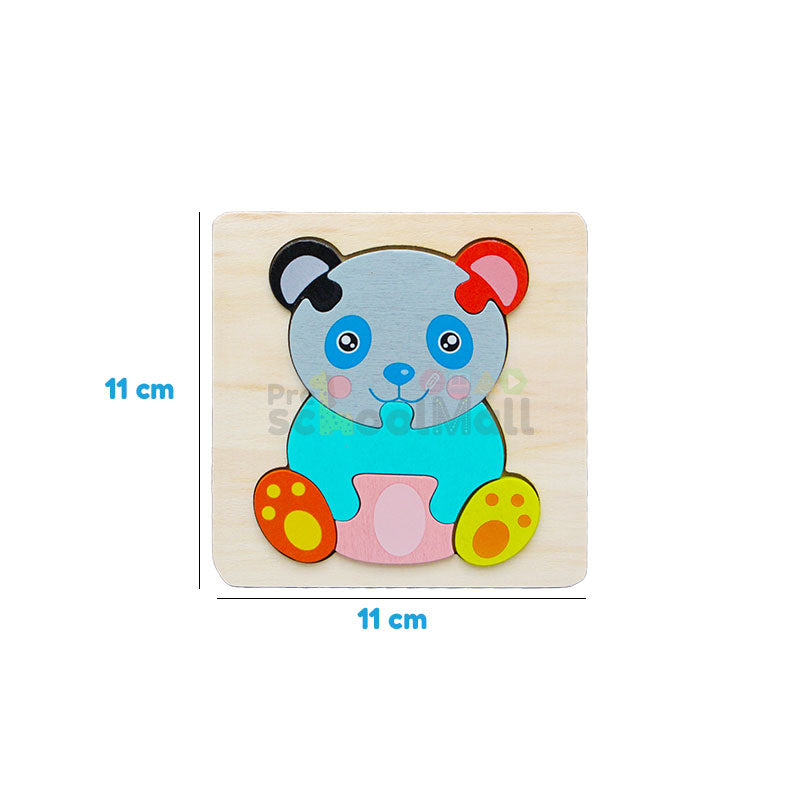 Baby Montessori Animals & Vehicles Wooden Puzzle Game