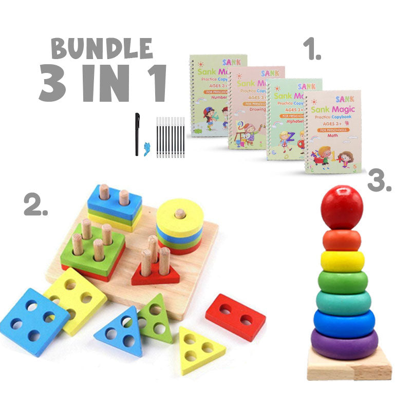 Educational Toy Bundle 3 in 1 - Smart Play Pack