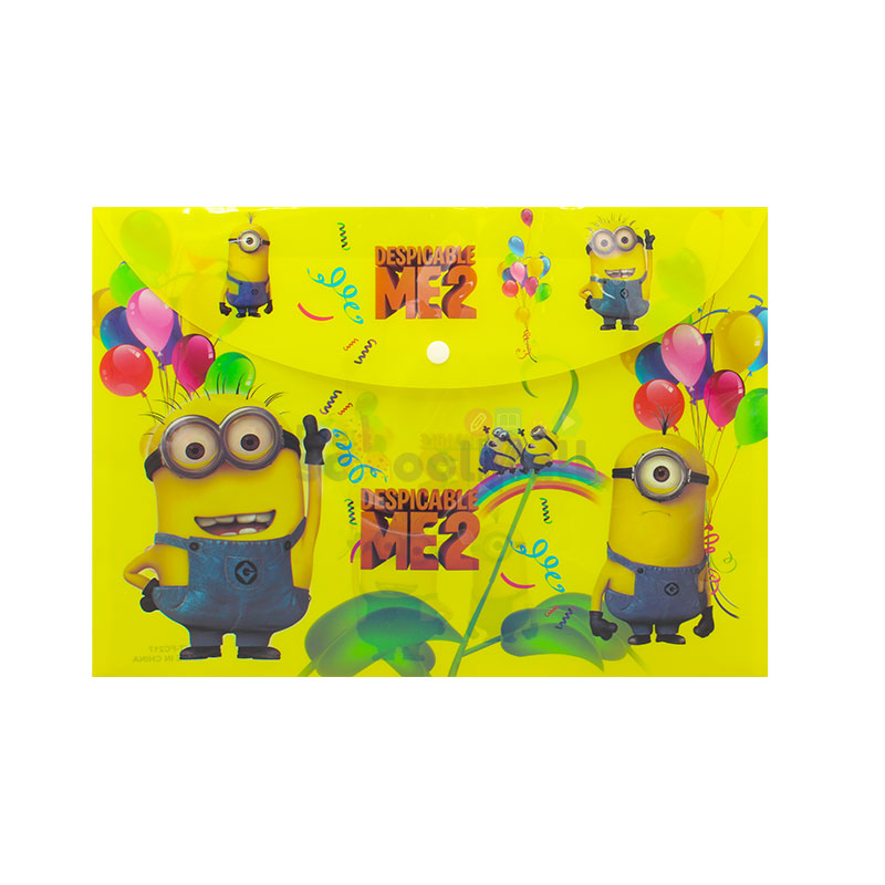 12 Pcs Minion Plastic File Bag