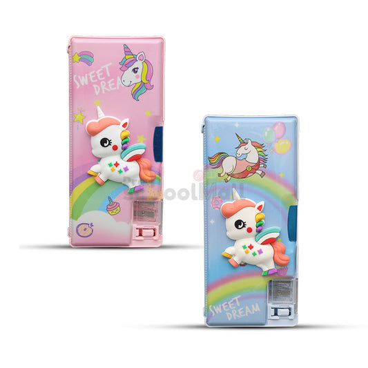 Unicorn Pencil Box with Sharpener #1909