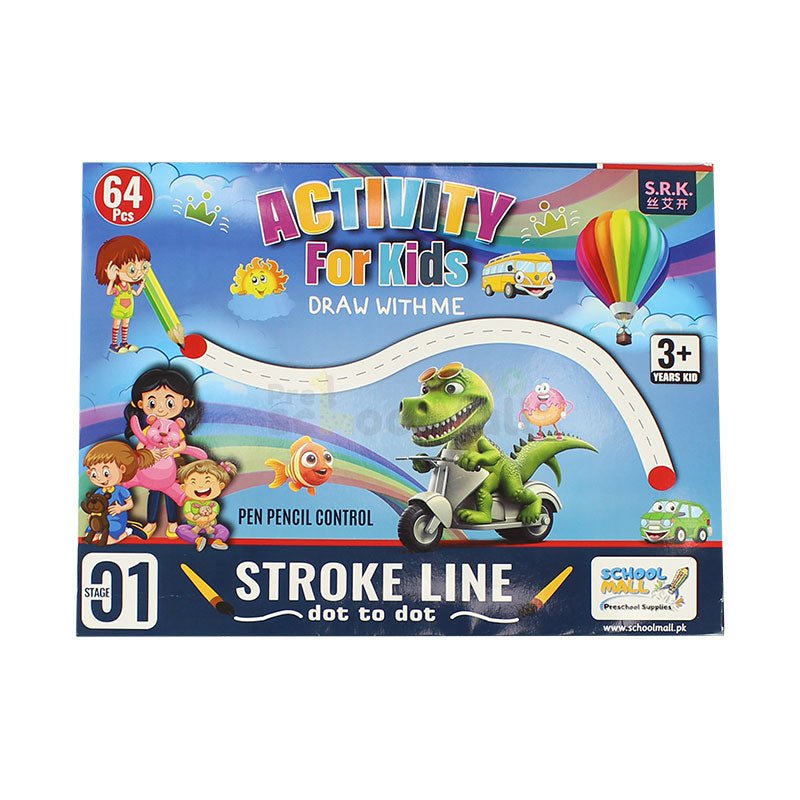 Dot to Dot 64 Pages Activity Book - Preschool mall - Preschool Supplies & Educational Toys