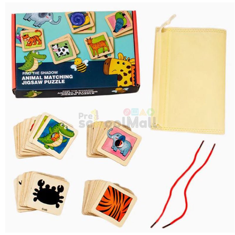 Find the Shadow Animal Matching Jigsaw Puzzle - Preschool mall - Preschool Supplies & Educational Toys
