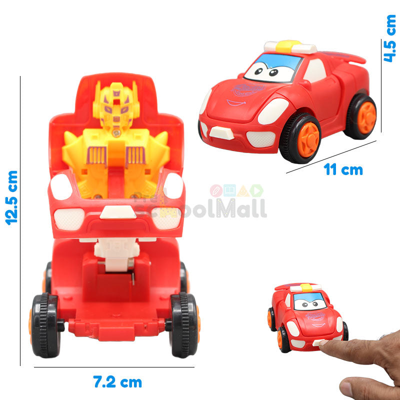 Friction Transformer & Car toy for Kids