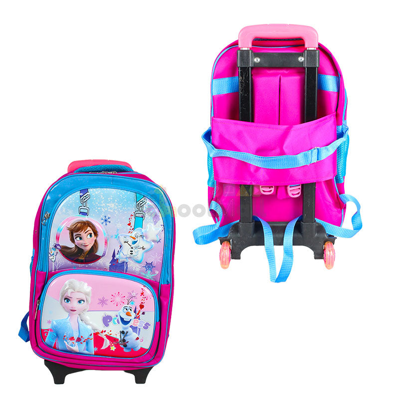 Frozen Embossed Trolley School Bag 17″