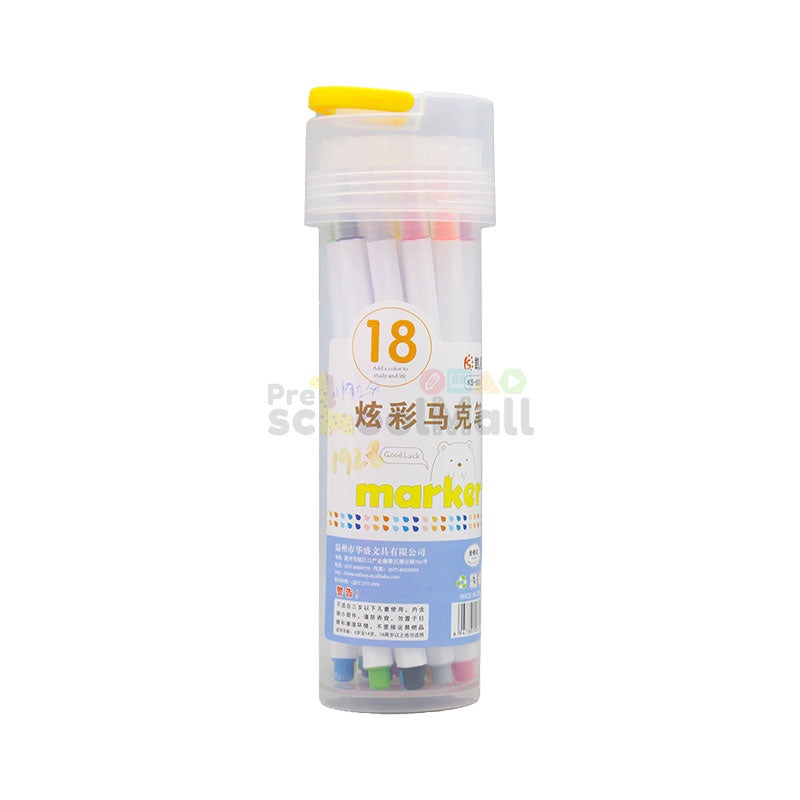 Good Luck Color Markers 18 Pcs