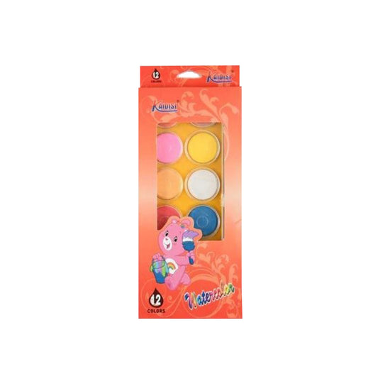 12 Water Colors with Brush Kaidisi