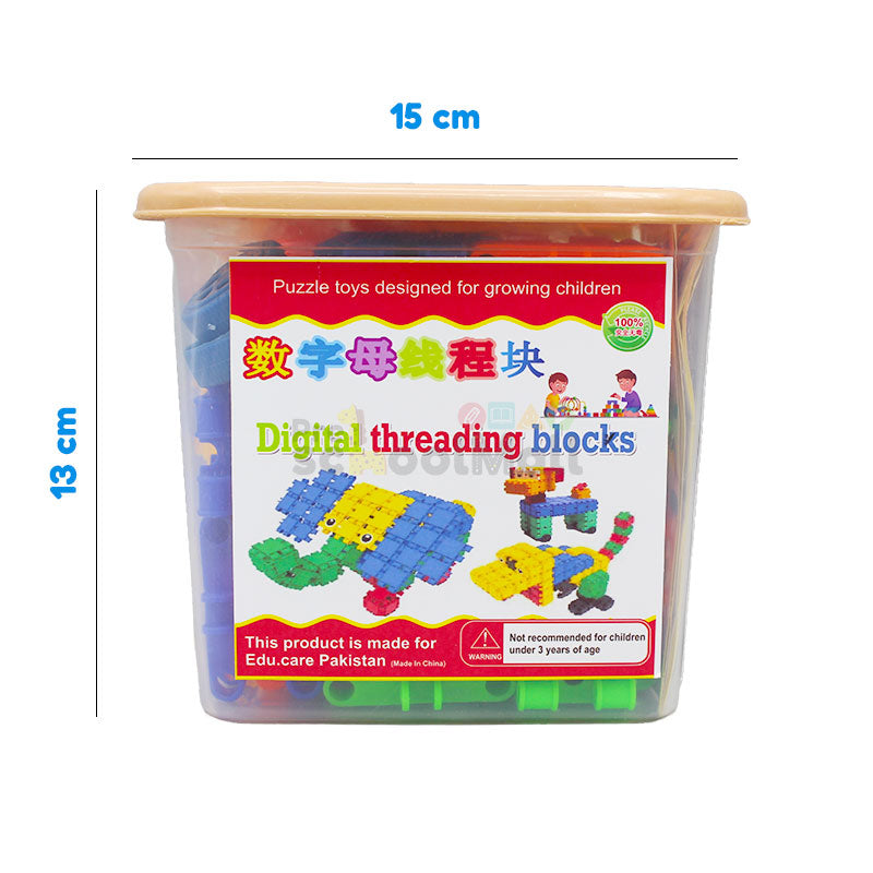 DIY Interlocking Building Blocks with Stickers (1428)