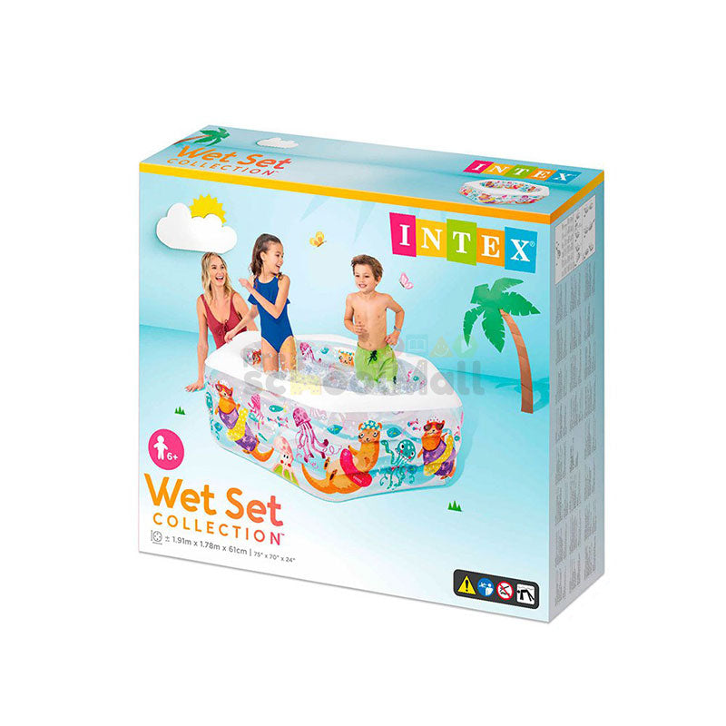 Intex Sea Aquarium Pool for Kids (75" x 70" x 24")