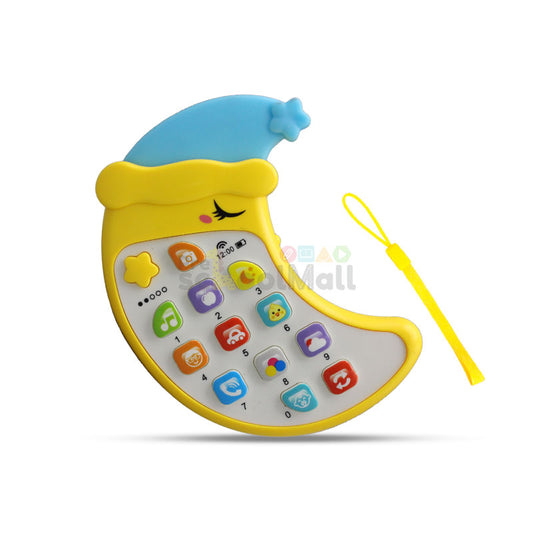 Moon Shape Mobile Toy with Light & Music