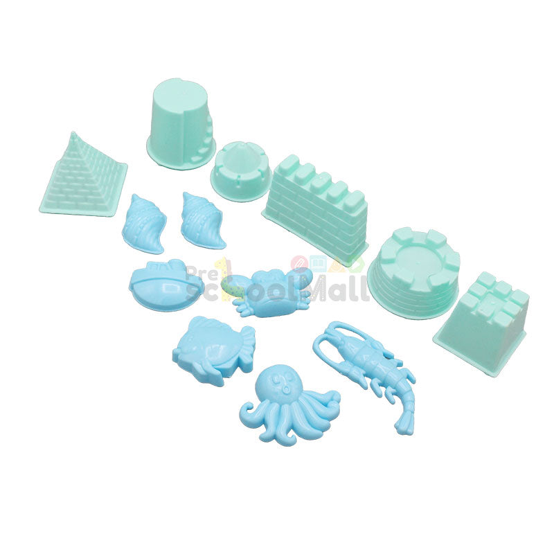 Magic Sand Box with Pool & 12 Moulds